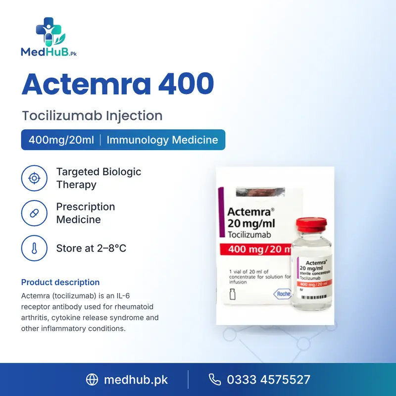 Actemra 400mg/20ml Injection (Tocilizumab) – MedHub Pakistan