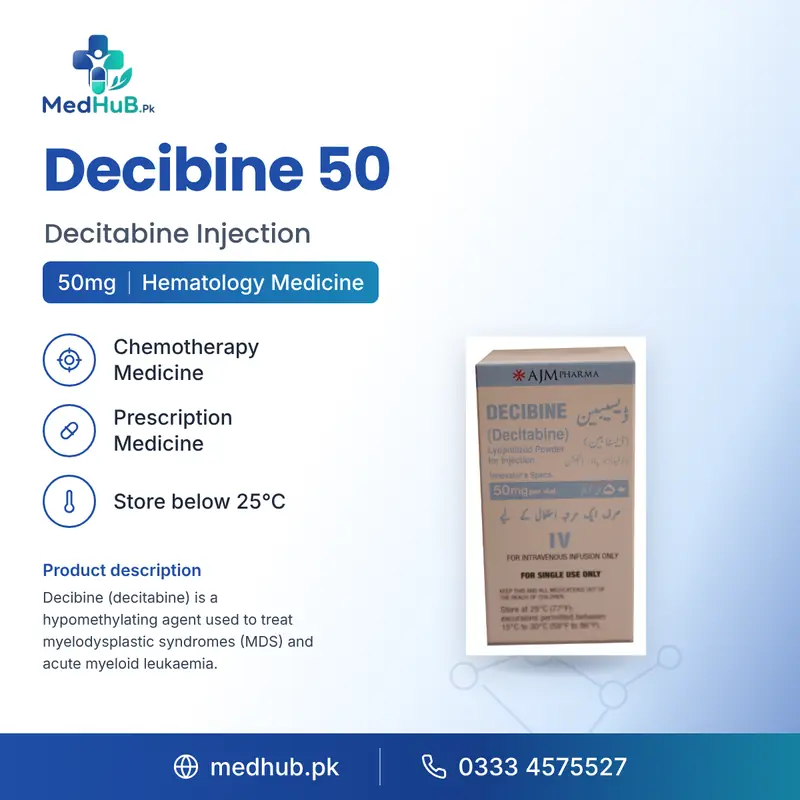 Decibine 50mg Injection (Decitabine) – MedHub Pakistan